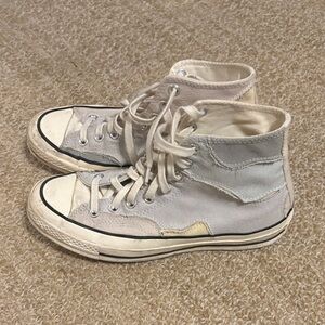 Converse All Star Cream and Gray High-Tops